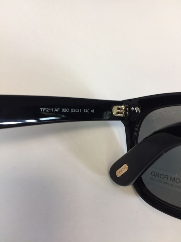 Tom Ford TF 211 AF 02C Black Plastic Sunglasses 53mm | SunOptics