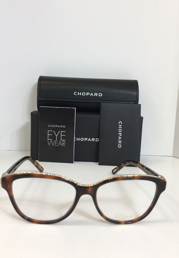 Chopard VCH 141S 0748 Brown Plastic Eyeglasses 53mm SunOptics