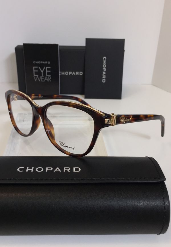 Chopard VCH 141S 0748 Brown Plastic Eyeglasses 53mm SunOptics